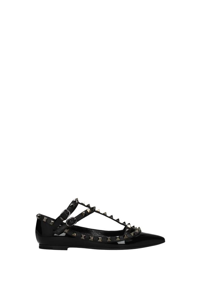 商品Valentino|Ballet flats Patent Leather Black,价格¥3846,第1张图片