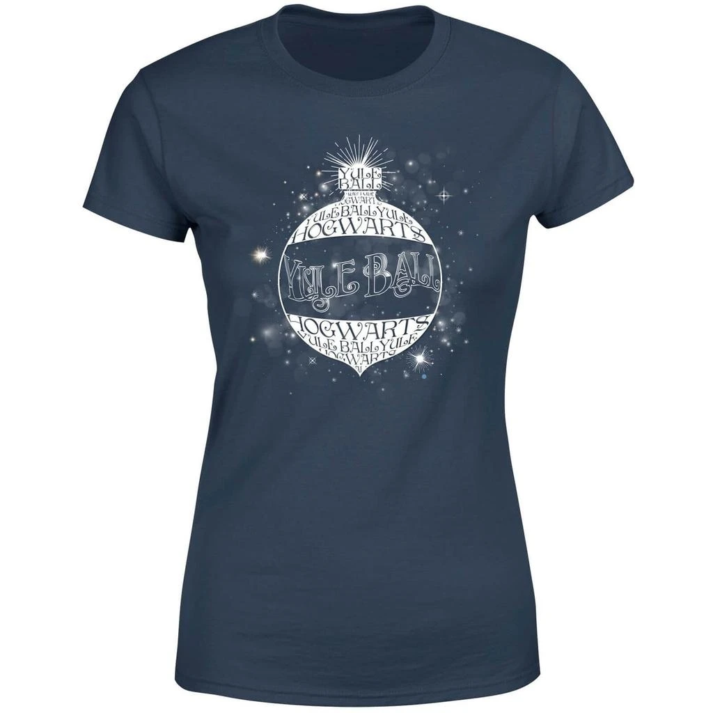 商品Harry Potter|Harry Potter Yule Ball Baubel Women's Christmas T-Shirt - Navy,价格¥170,第5张图片详细描述