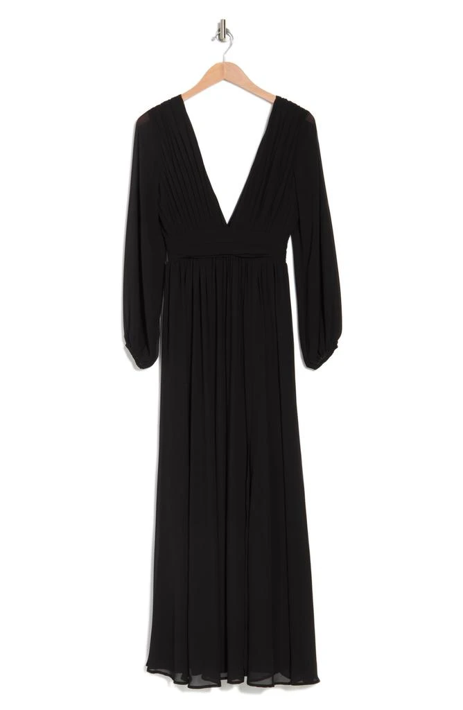 商品Love by Design|Iris Plunge Neck Long Sleeve Maxi Dress,价格¥360,第3张图片详细描述