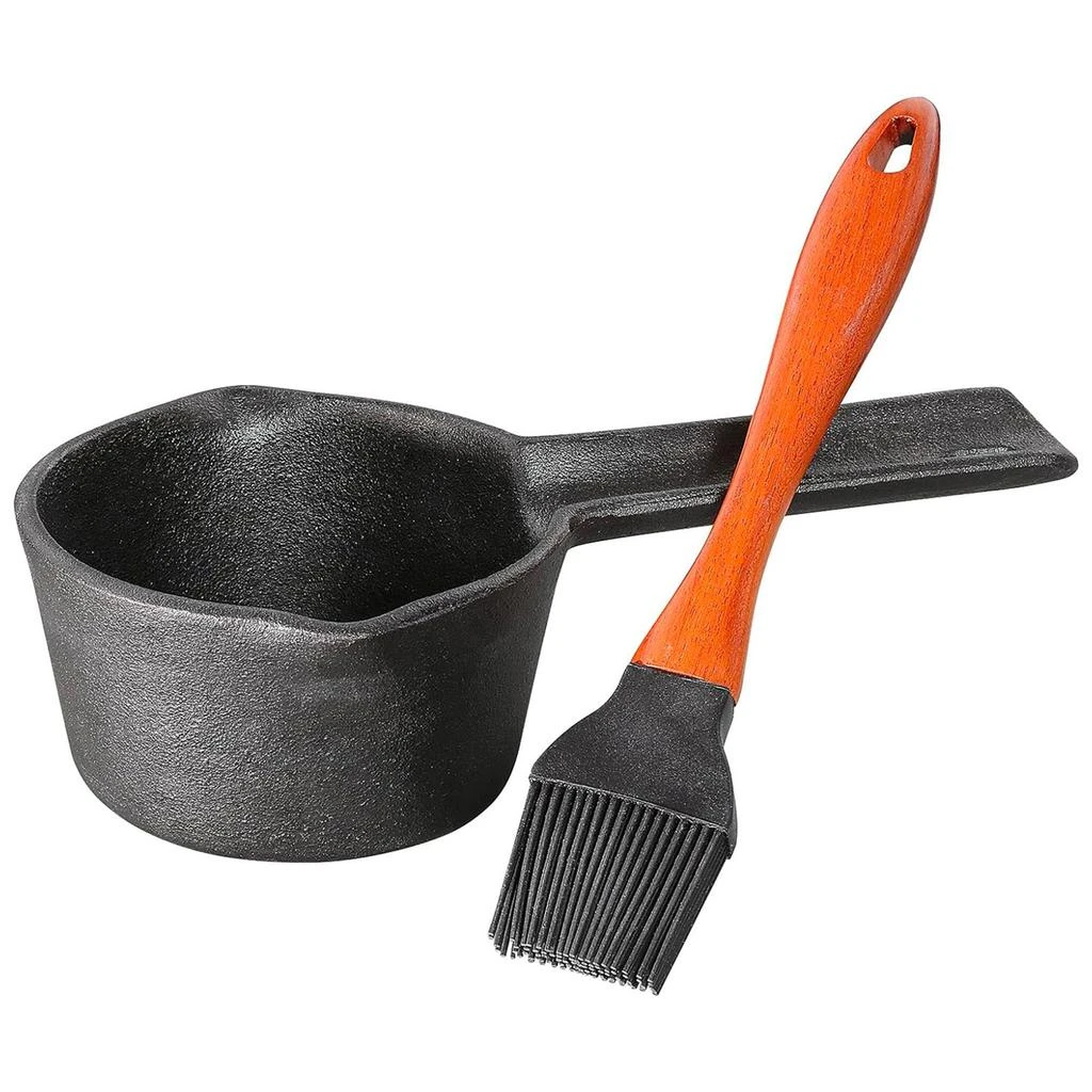 商品Kuchenprofi|Cast Iron Basting Set W/ Saucepan & Brush, 0.4qt,价格¥358,第1张图片