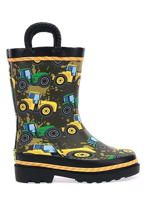 商品Western Chief|Toddler/Youth Boy's Tractor Tough Rain Boot,价格¥258,第1张图片详细描述