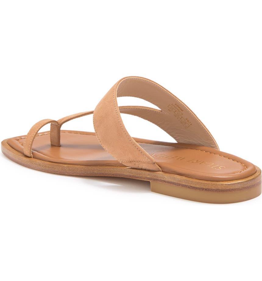 商品Stuart Weitzman|Lyla Flat Slide Sandal,价格¥725,第4张图片详细描述
