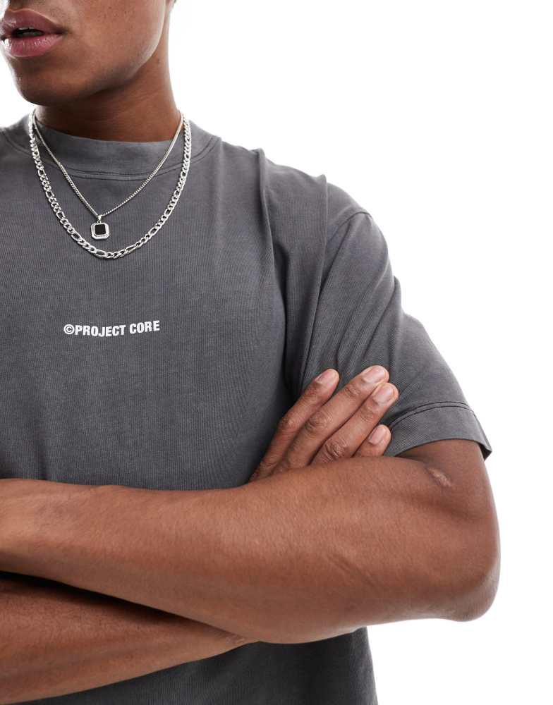 Shop Jack & Jones super oversized t-shirt with project core