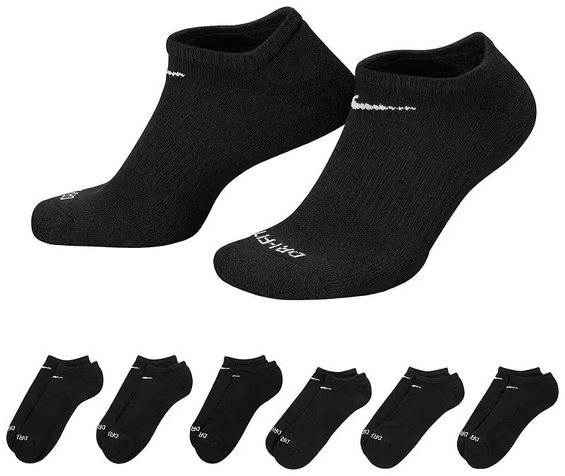 商品NIKE|Nike Dri-FIT Everyday Plus Cushioned Training No Show Socks - 6 Pack,价格¥230,第1张图片