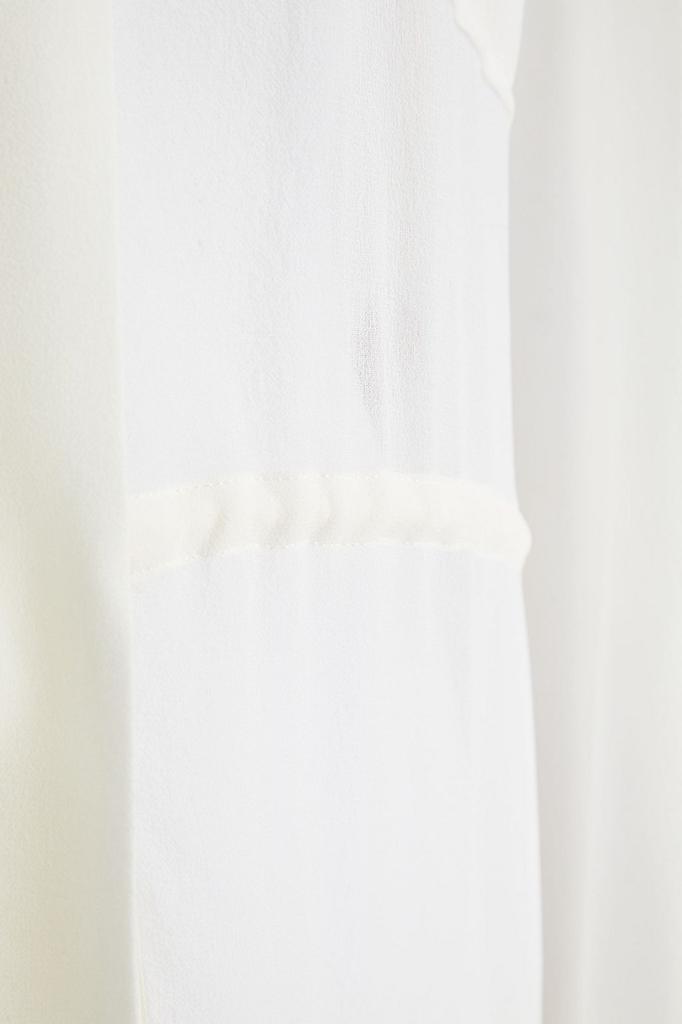 商品EMILIO PUCCI|Gathered silk-chiffon shirt,价格¥3938,第6张图片详细描述