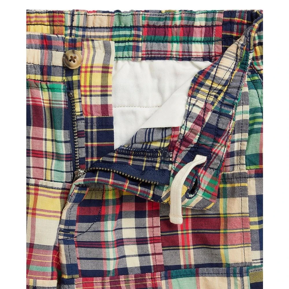 商品Ralph Lauren|Big Boys Prepster Patchwork Madras Shorts,价格¥211,第3张图片详细描述