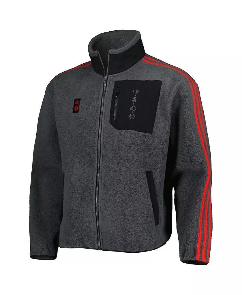 商品Adidas|Men's Gray Bayern Munich Lifestyler Fleece Full-Zip Jacket,价格¥454,第2张图片详细描述