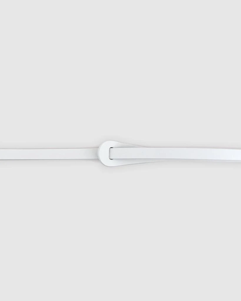 商品Belle&Bloom|Tie The Knot Leather Belt - White,价格¥395,第3张图片详细描述