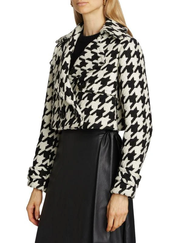 商品Toccin|Ally Houndstooth Double-Breasted Jacket,价格¥1651,第3张图片详细描述