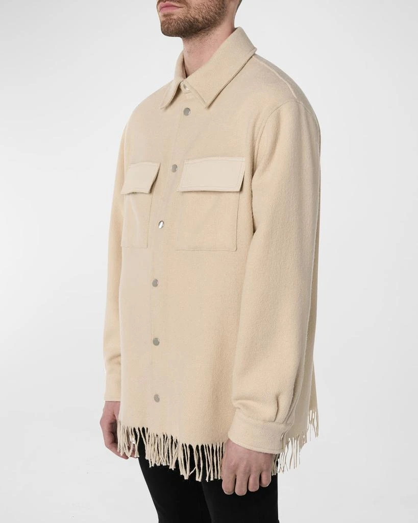 商品AMIRI|Men's Snap-Front Fringe Overshirt,价格¥6781,第2张图片详细描述