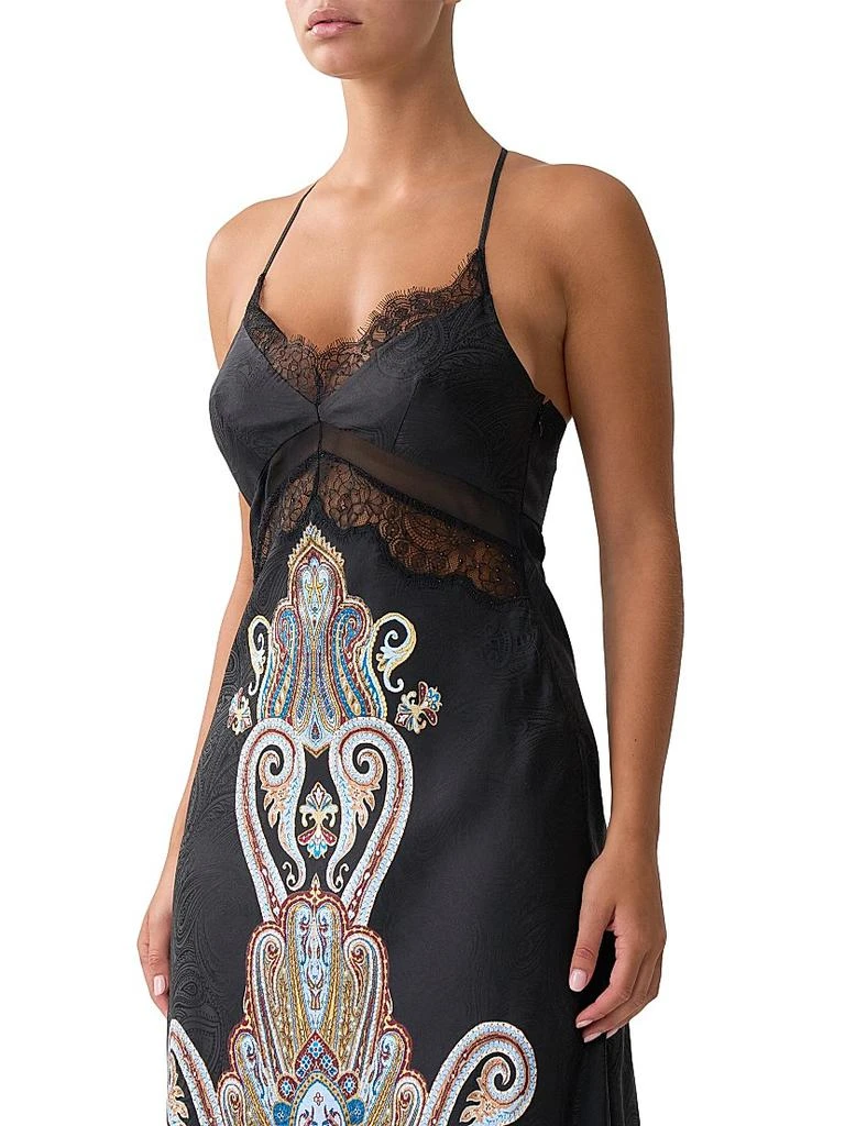 Istanbul Animalia Printed Silk Slipdress 商品