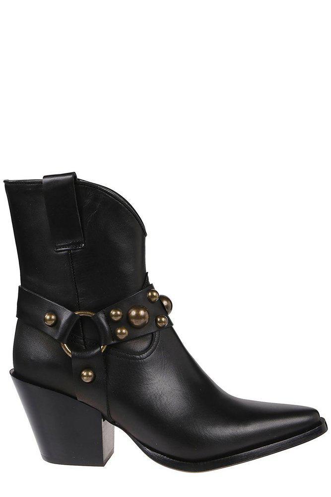 商品PINKO|Pinko Stud-Embellished Zipped Ankle Boots,价格¥1891-¥2026,第1张图片