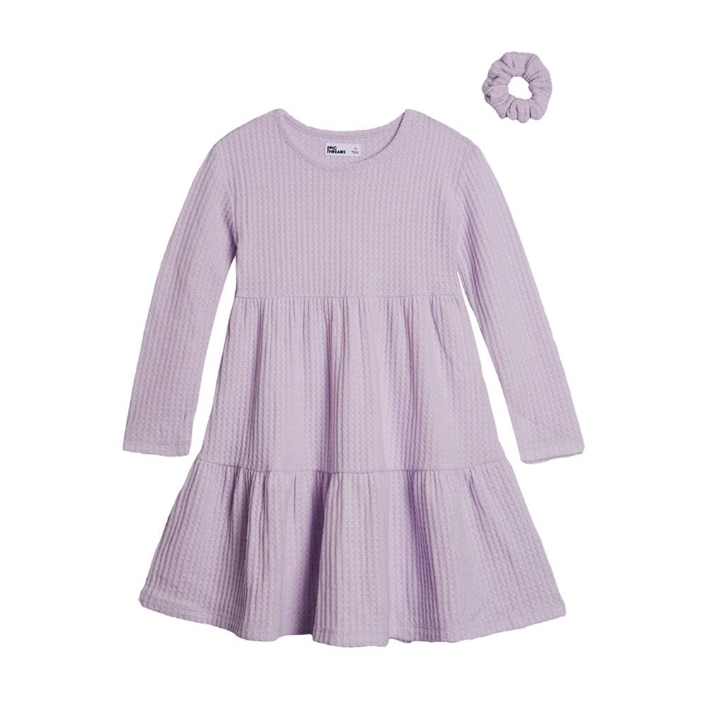 Big Girls Tiered Dress with Scrunchie商品第1张图片规格展示