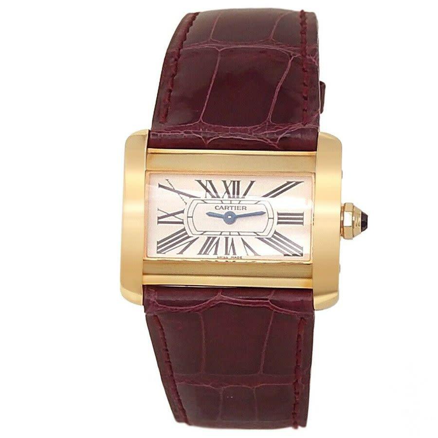 Pre-owned Cartier Tank Divan Quartz Silver Dial Ladies Watch W6300356商品第1张图片规格展示