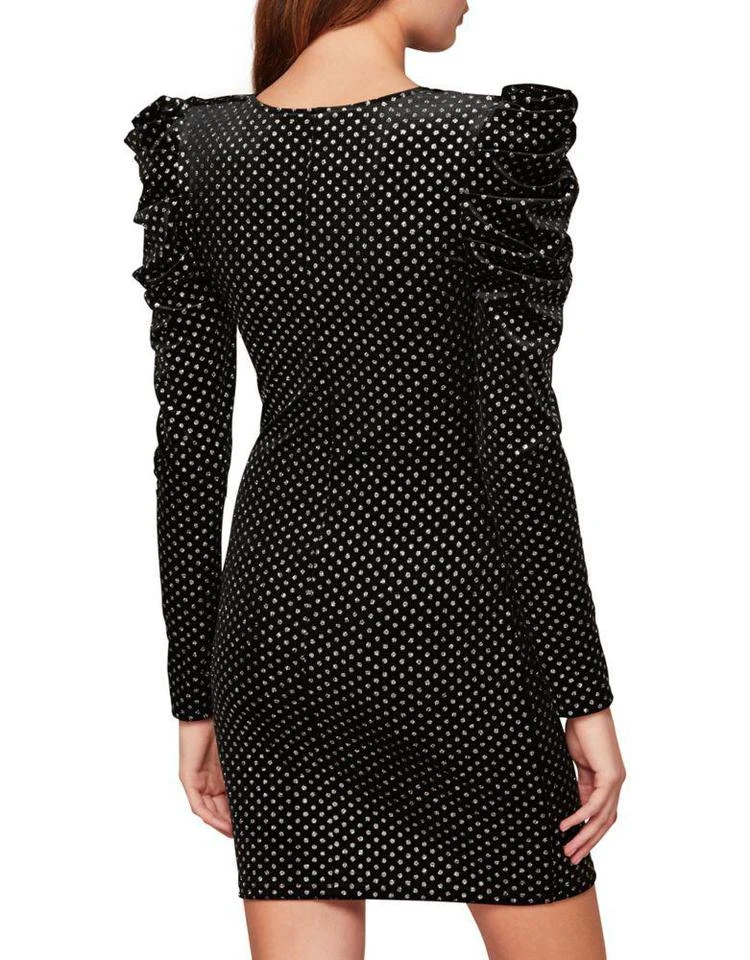 商品Miss Selfridge|Spot Velvet Sheath Dress,价格¥312,第3张图片详细描述