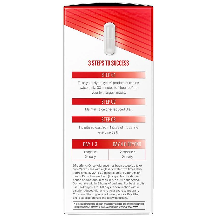 商品Hydroxycut|Original Weight Loss Rapid Release Capsules,价格¥171,第2张图片详细描述