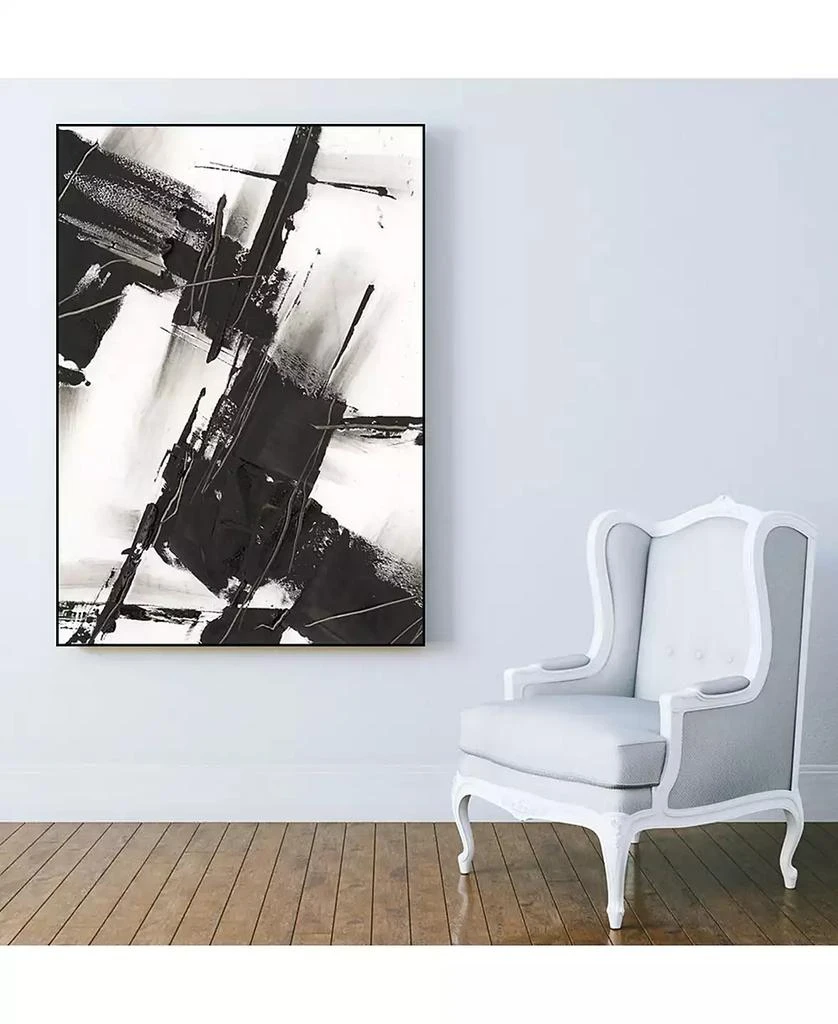 40" x 30" Diagonal Matrix I Art Block Framed Canvas 商品