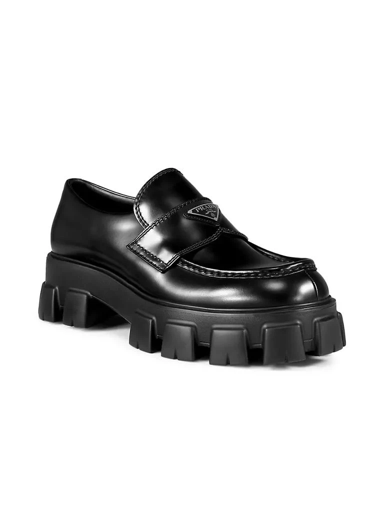 商品Prada|Monolith Lug-Sole Loafers,价格¥9522,第2张图片详细描述