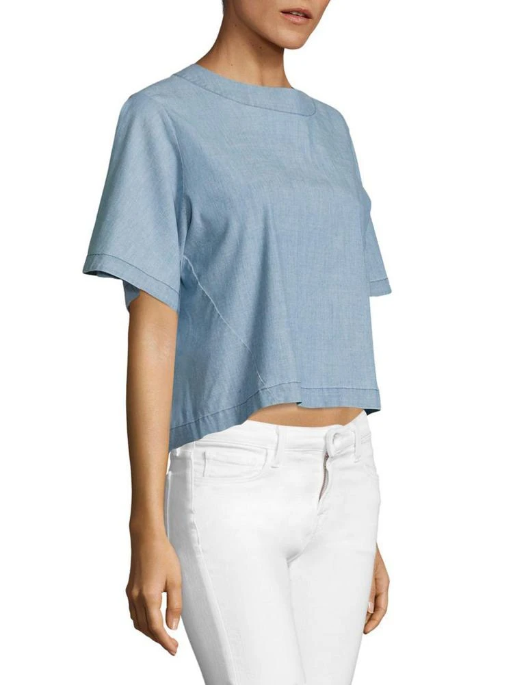 商品J Brand|Archer Short-Sleeve Crop Top,价格¥661,第3张图片详细描述