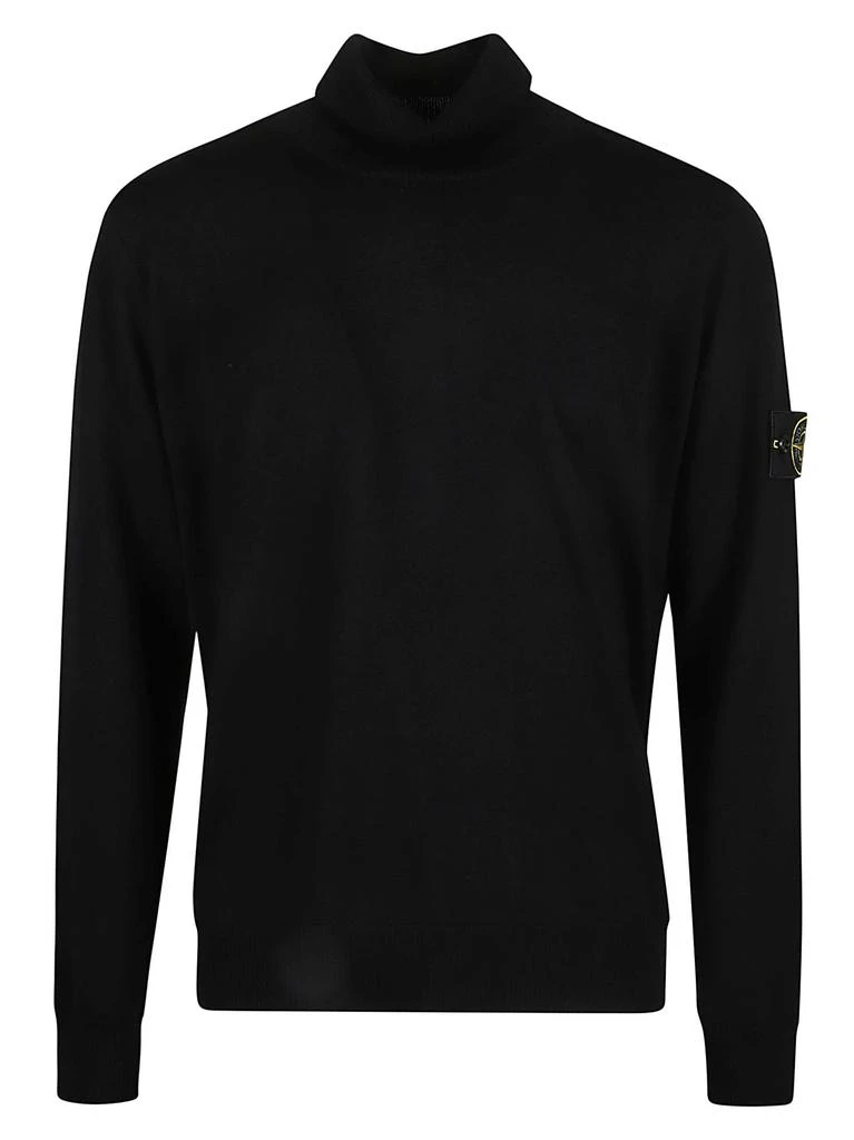 商品Stone Island|Logo Patched Rib Knit Pullover,价格¥2182,第1张图片