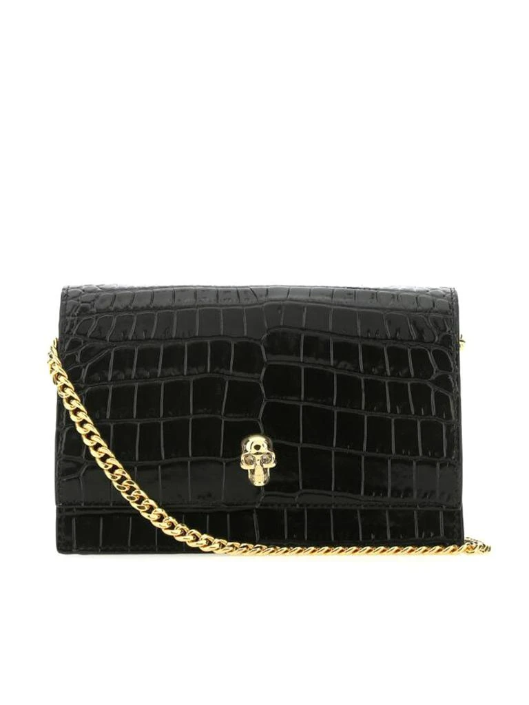 商品Alexander McQueen|crocodile effect crossbody bag,价格¥2696,第1张图片