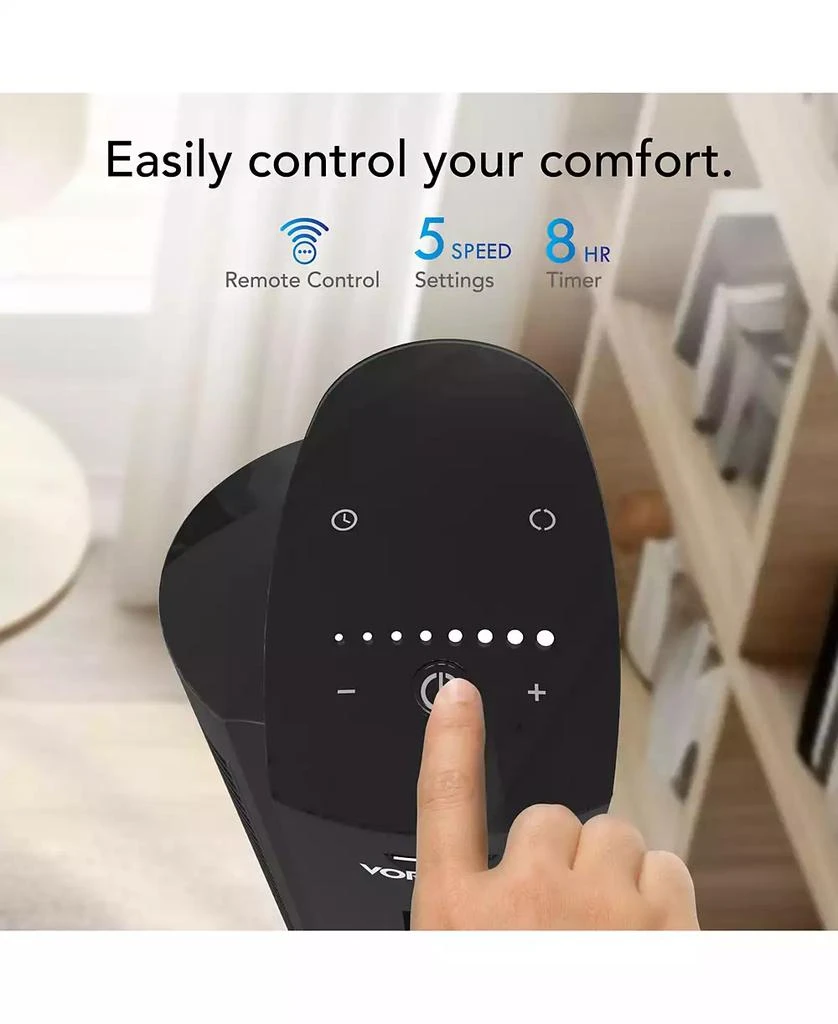 商品Vornado|OZI42 42" Whole Room Air Circulator Tower Fan with Remote Control,价格¥949,第3张图片详细描述