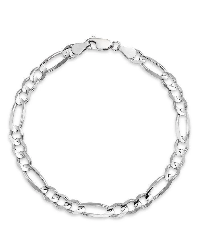 商品Bloomingdale's|Men's Figaro Link Chain Bracelet in 14K White Gold - 100% Exclusive,价格¥27652,第1张图片