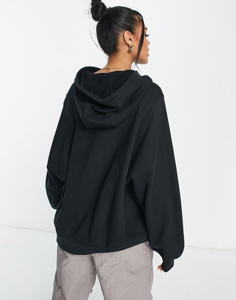 商品Adidas|adidas Originals premium essentials oversized hoodie in black,价格¥714,第6张图片详细描述