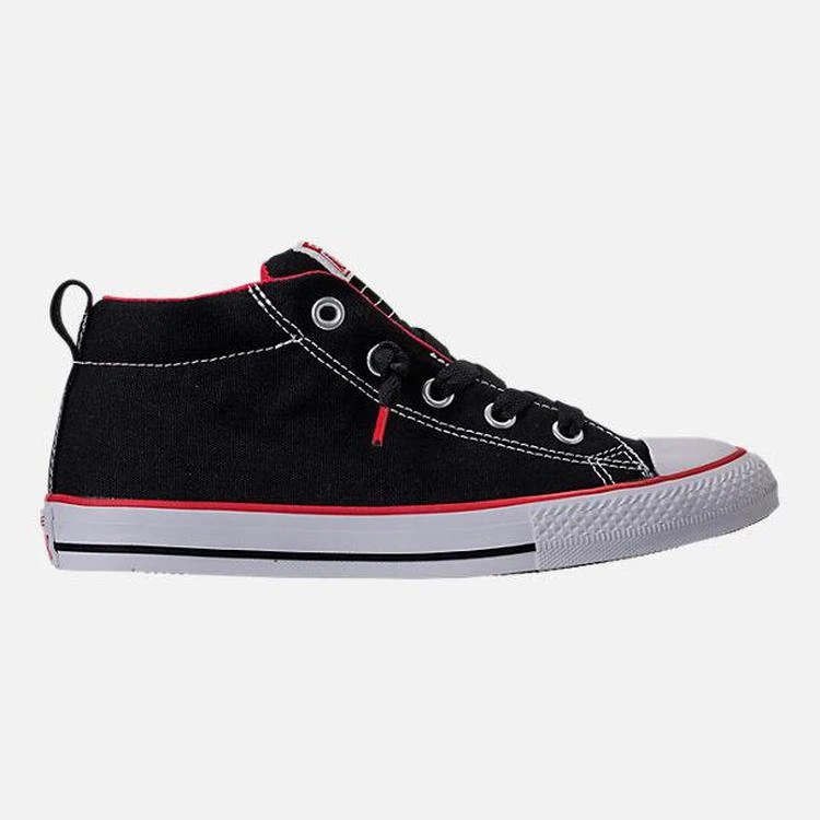 商品Converse|Boys' Big Kids' Converse Chuck Taylor Street Mid Casual Shoes,价格¥112,第3张图片详细描述
