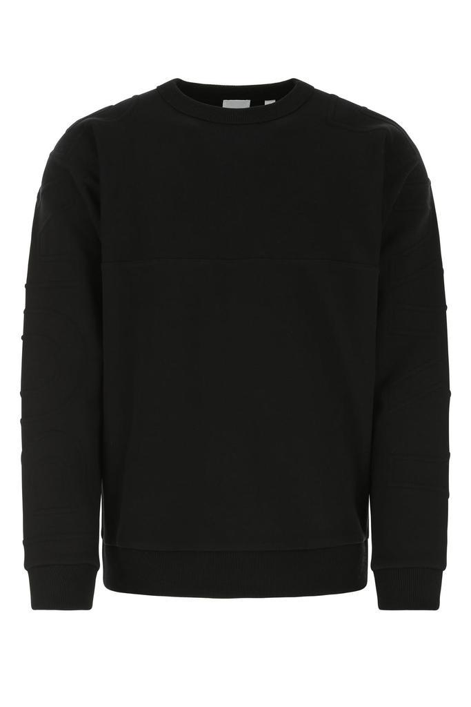 商品Burberry|Black cotton sweatshirt Black Burberry Uomo,价格¥2912,第1张图片