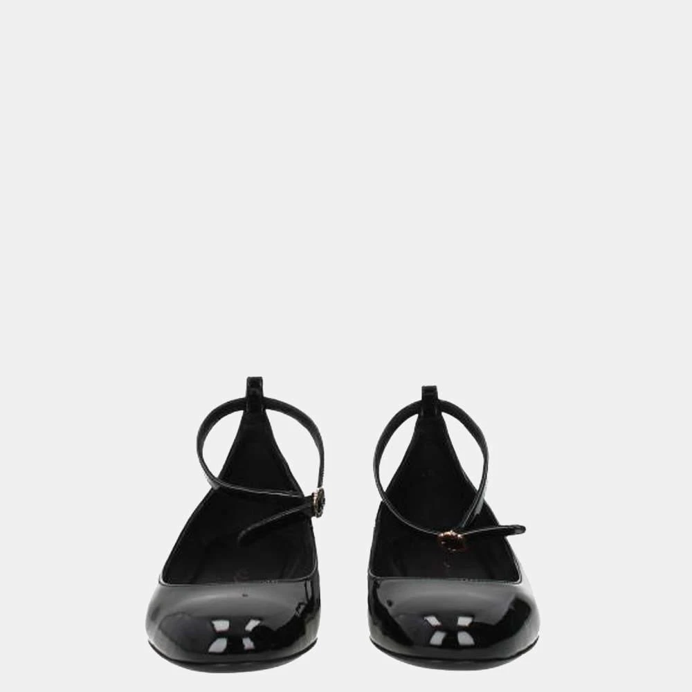 商品Salvatore Ferragamo|Salvatore Ferragamo Black Patent-Leather Cefalu Ballet Flats Size US 9.5 EU 40,价格¥4602,第2张图片详细描述