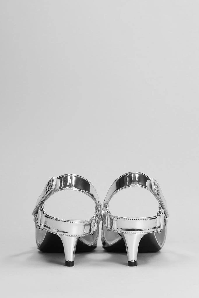 商品Courrèges|Racer Mirror Pumps In Silver Polyuretan,价格¥4223,第4张图片详细描述