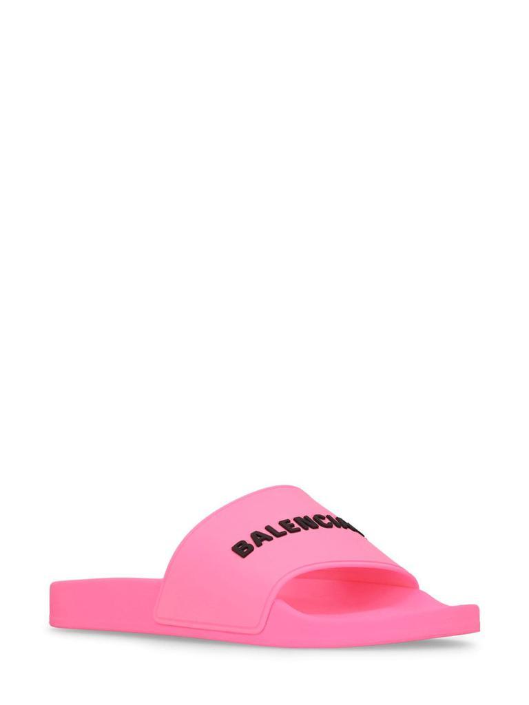 商品Balenciaga|10mm Rubber Slide Sandals,价格¥2783,第4张图片详细描述