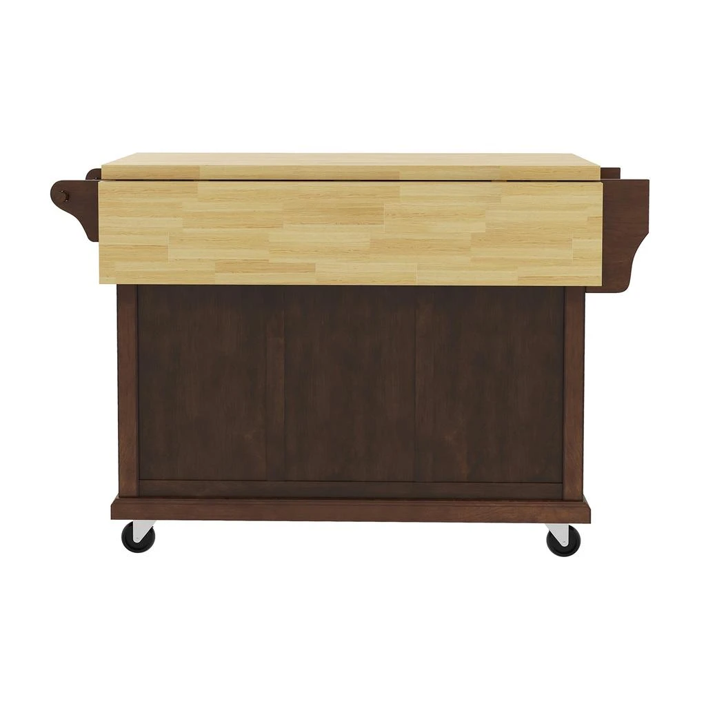 商品Tina's Home|Taenarius 51.2"Wide Rolling Kitchen Island,价格¥3941,第3张图片详细描述