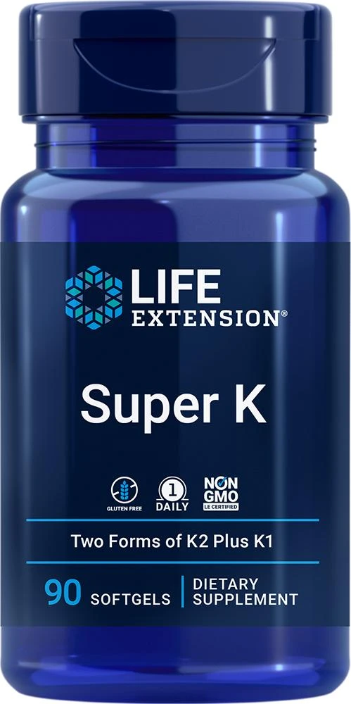 商品Life Extension| 维生素K2中老年增加骨骼密度促进钙吸收骨质疏松90粒 助力钙吸收，强健骨骼，加速凝血肝脏保护,价格¥180,第1张图片