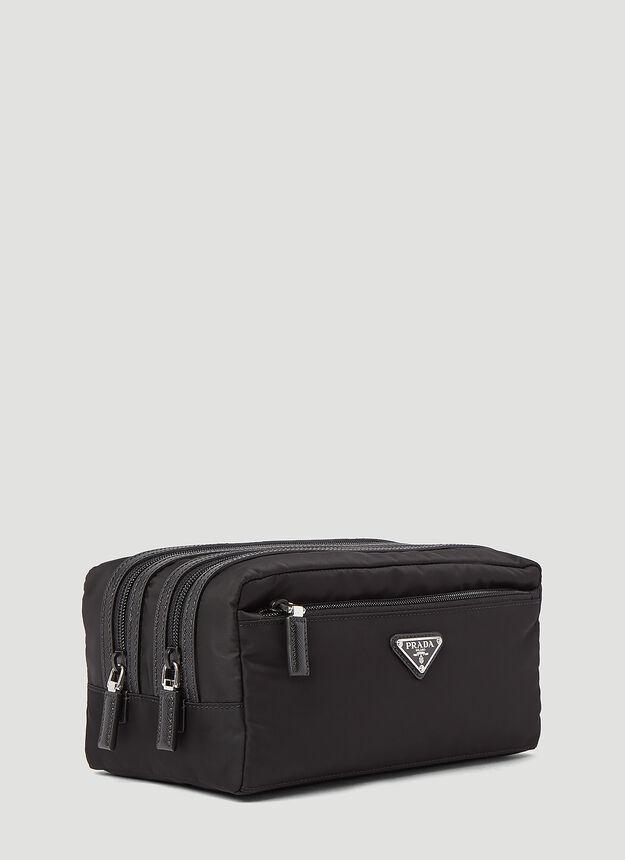 商品Prada|Re-Nylon Travel Pouch in Black,价格¥5779,第4张图片详细描述