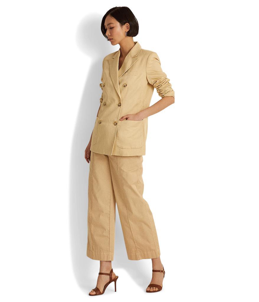 商品Ralph Lauren|Petite Double-Breasted Linen Twill Blazer,价格¥879,第5张图片详细描述