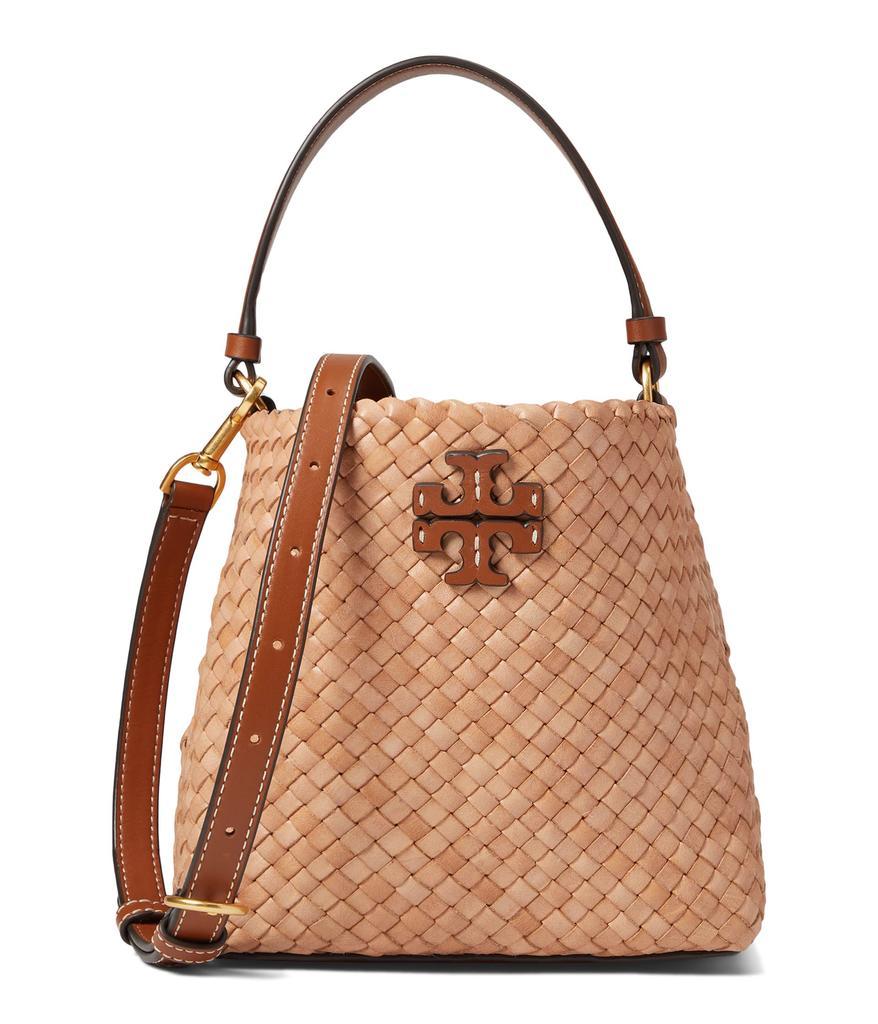 商品Tory Burch|Mcgraw Dragon Woven Small Bucket Bag,价格¥4024,第1张图片