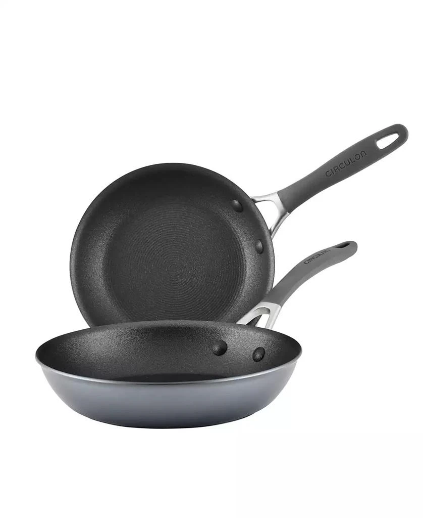 商品Circulon|A1 Series with ScratchDefense Technology Aluminum 2 Piece Nonstick Induction 8.5-Inch and 10-Inch Frying Pan Set,价格¥667,第1张图片