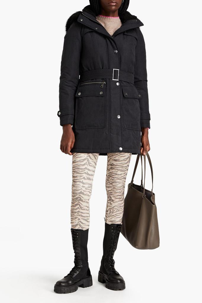 商品DKNY|Faux fur-trimmed shell hooded coat,价格¥859,第4张图片详细描述