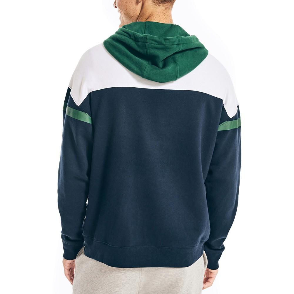 商品Nautica|Men's Sustainably Crafted Chest-Stripe Hoodie,价格¥598,第4张图片详细描述