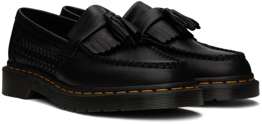 商品Dr. Martens|Black Adrian Woven Tassel Loafers,价格¥865,第4张图片详细描述