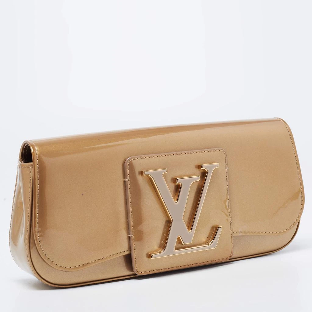 商品[二手商品] Louis Vuitton|Louis Vuitton Beige Poudre Leather Vernis Sobe Clutch,价格¥5311,第3张图片详细描述