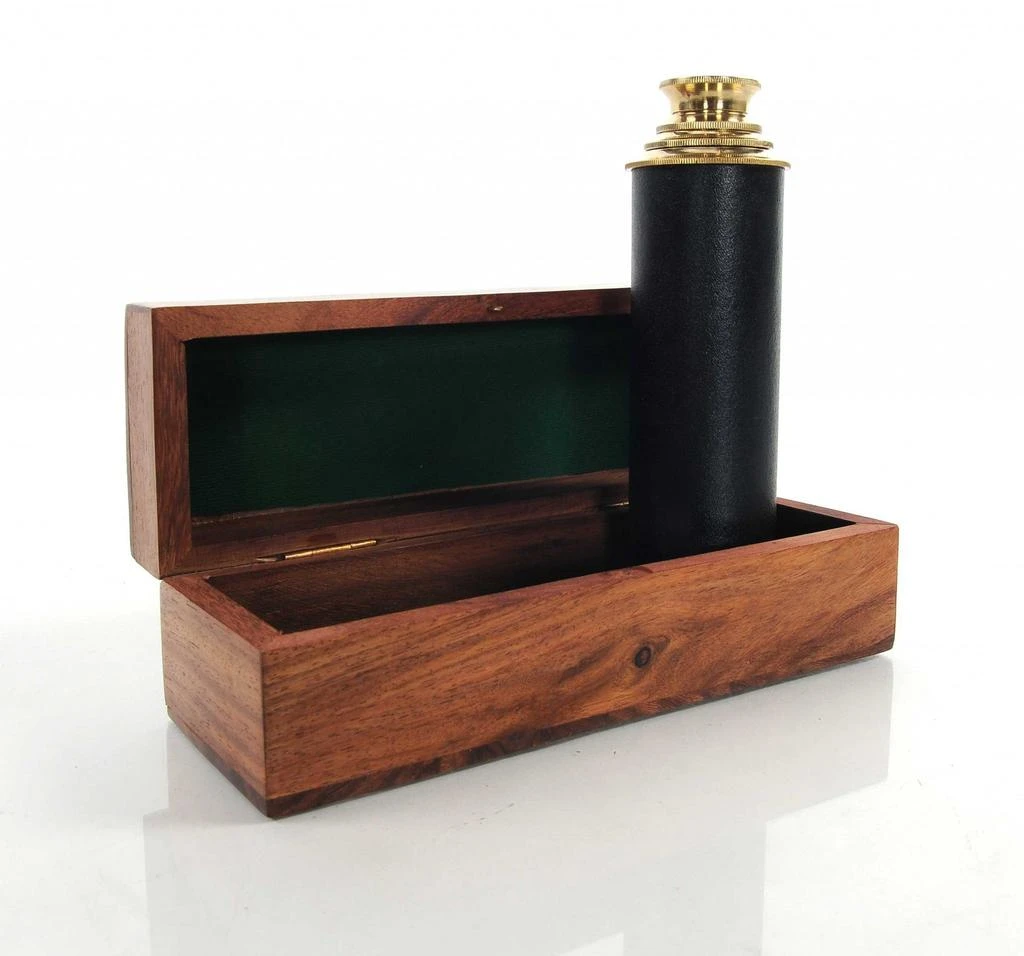商品Homezia|1.5" X 15" X 1.5" Handheld Telescope In Wood Box,价格¥790,第4张图片详细描述