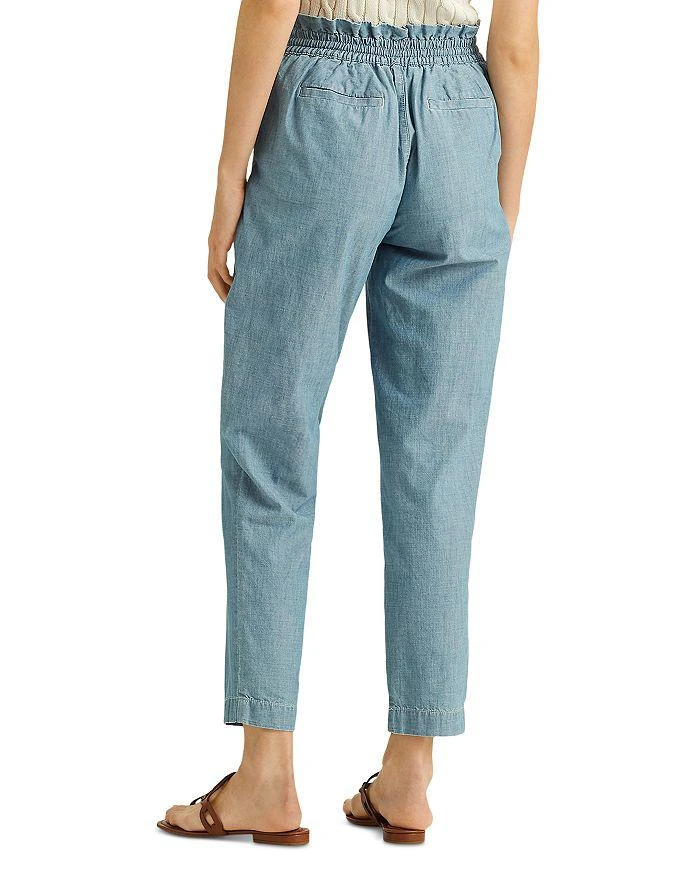 商品Ralph Lauren|Chambray Drawstring Straight Leg Pants,价格¥446,第2张图片详细描述