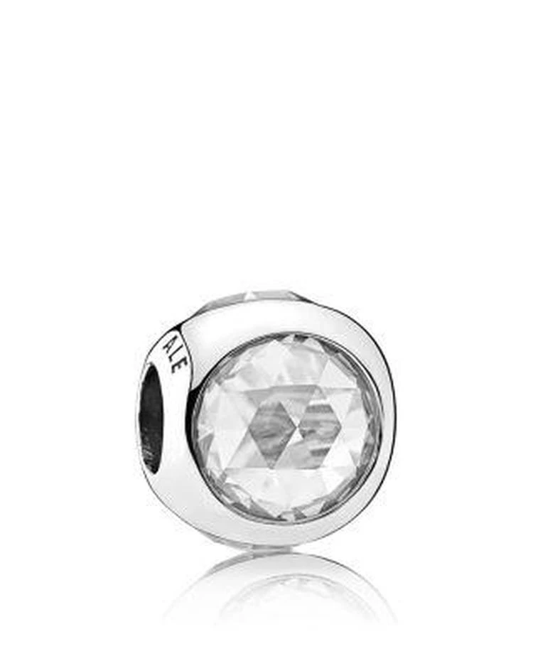 商品PANDORA|Sterling Silver & Cubic Zirconia Radiant Droplet Clear Charm ,价格¥487,第1张图片