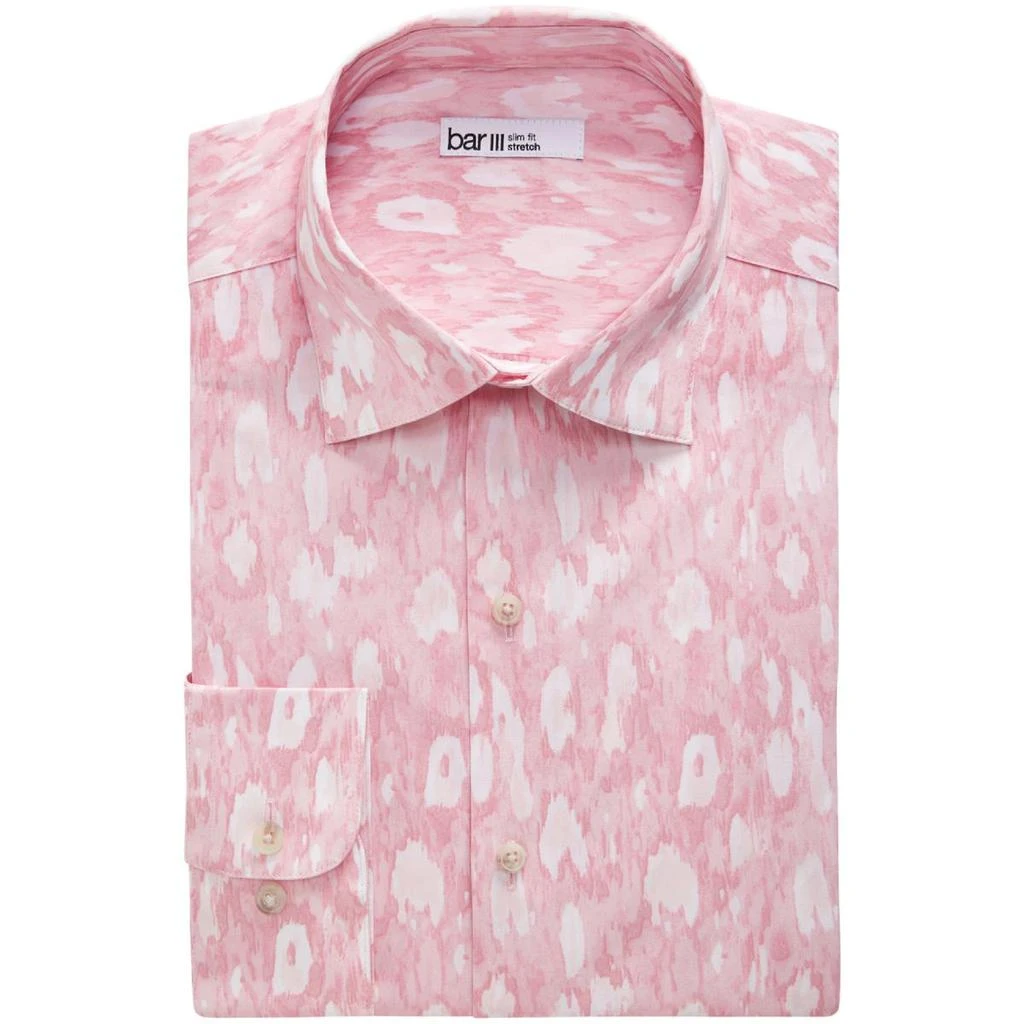 商品Bar III|Bar III Mens Printed Office Button-Down Shirt,价格¥69,第1张图片