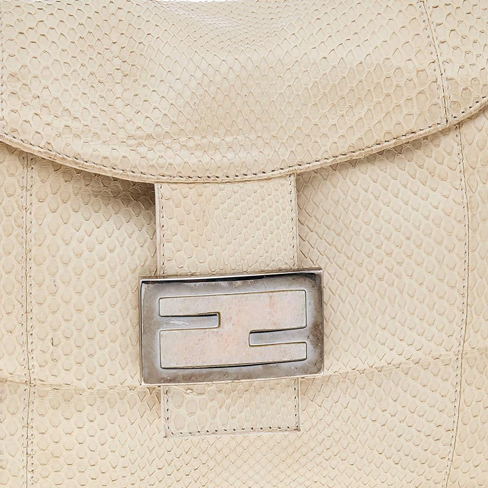 商品[二手商品] Fendi|Fendi Light Beige Python Mama Baguette Shoulder Bag,价格¥3844,第5张图片详细描述