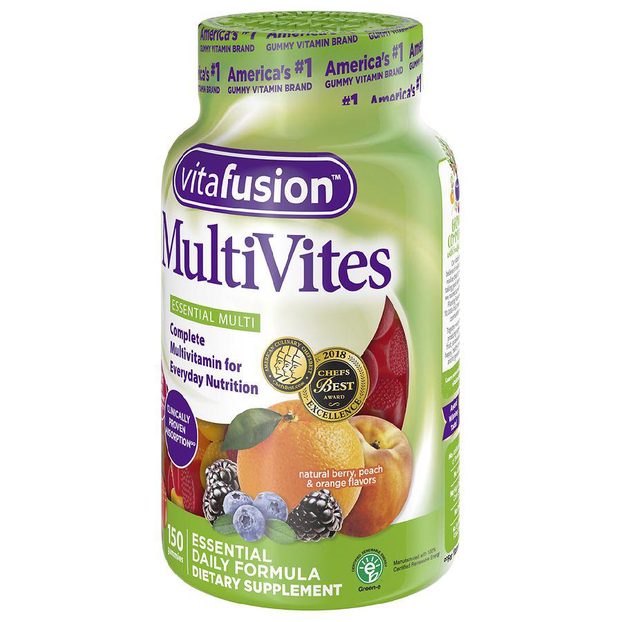 MultiVites Gummy Vitamins Natural Berry, Peach & Orange商品第5张图片规格展示