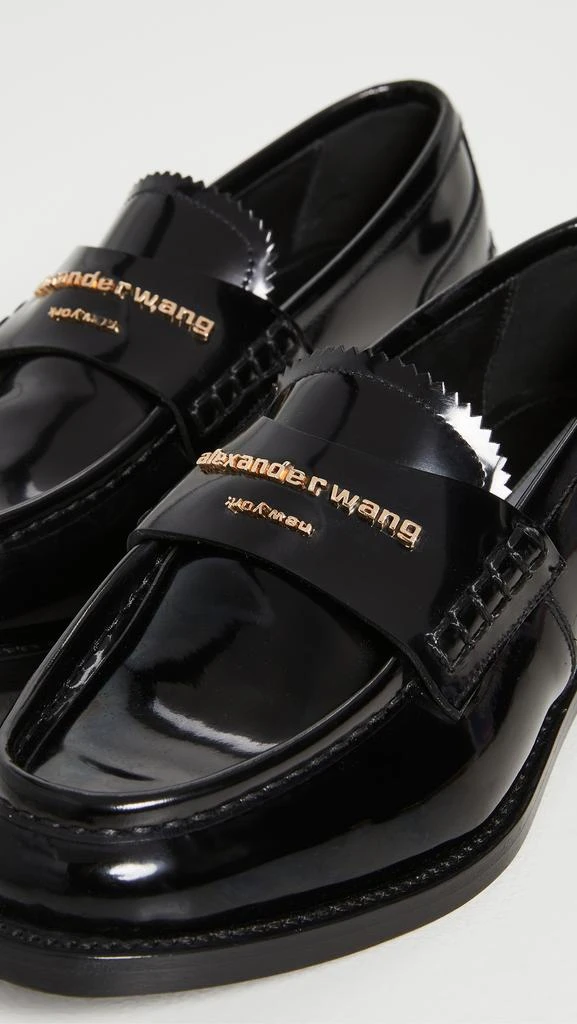 商品Alexander Wang|Alexander Wang Carter 徽标字母乐福鞋,价格¥3663,第5张图片详细描述